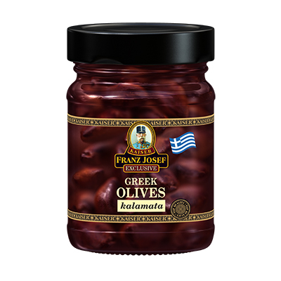 Řecké olivy Kalamata ve slaném nálevu 250g 